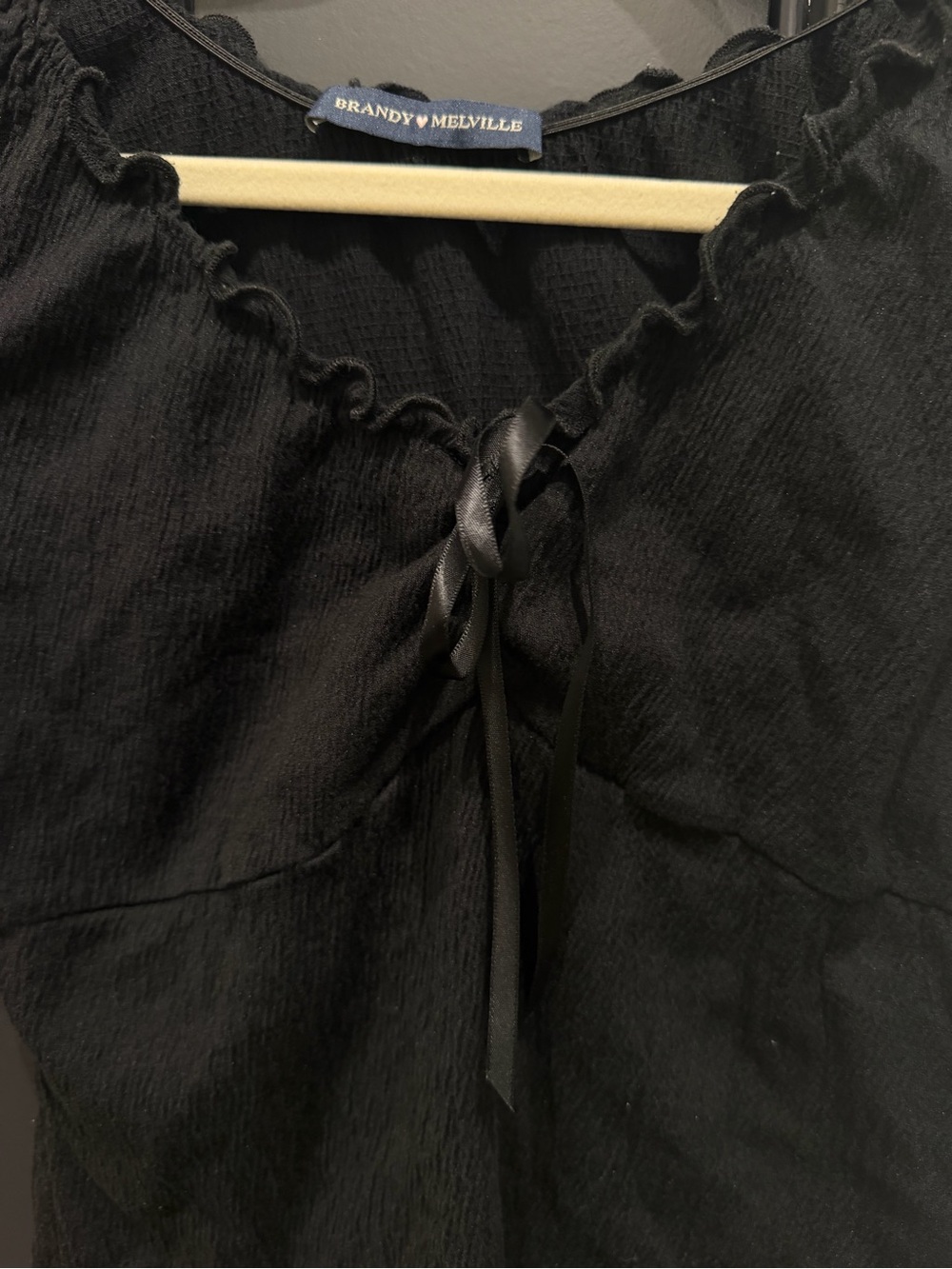 Brandy Melville John Galt Black Malena Top - Picture 3 of 4